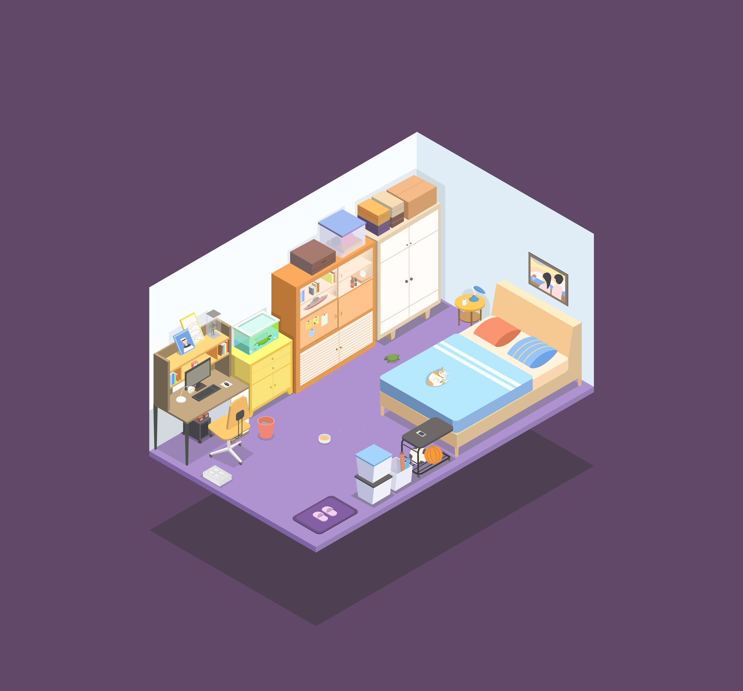 未来房间|插画|插画习作|lzhhhh - 原创作品 - 站酷 (zcool)