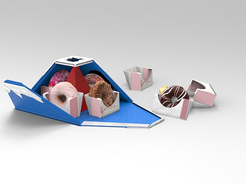 “富士山”甜甜圈包装设计