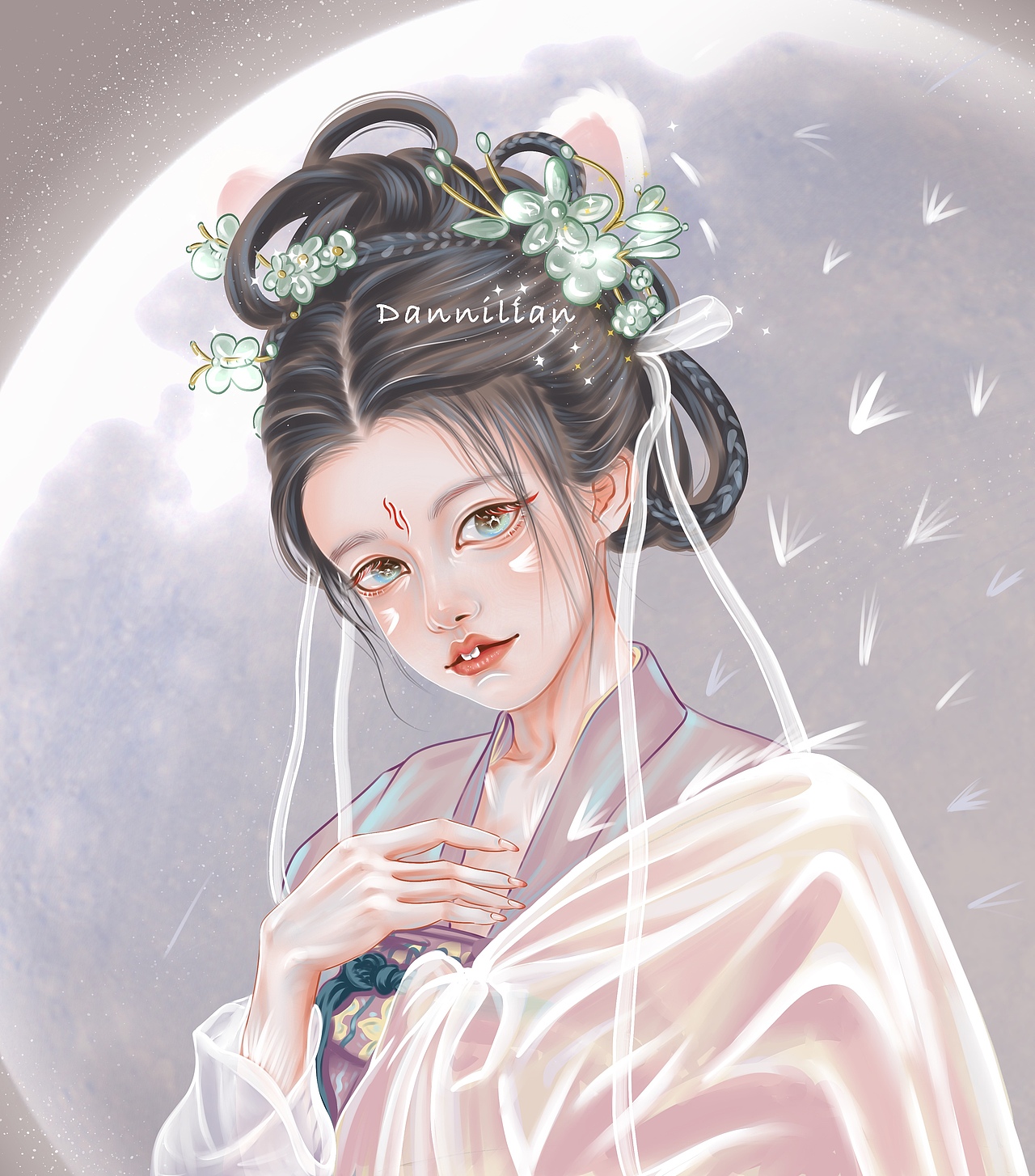 发一组古风人物插画系列