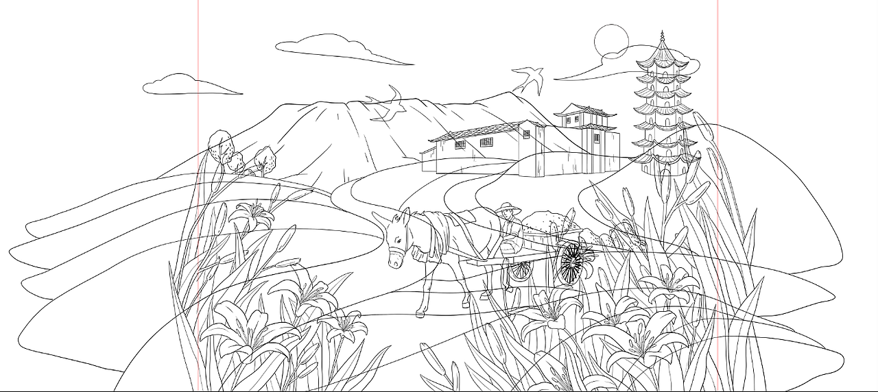 大同黄花菜包装设计插画包装设计