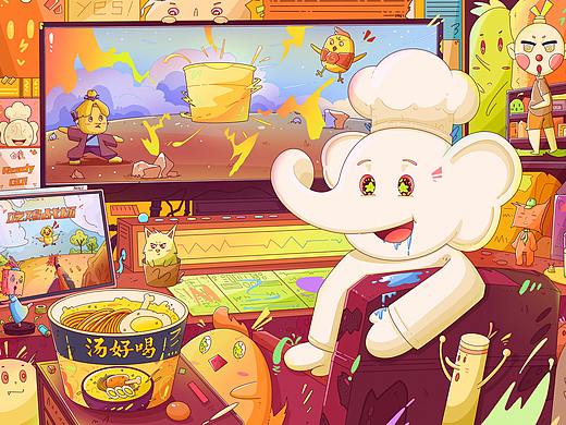 白象汤好喝-创意海报设计