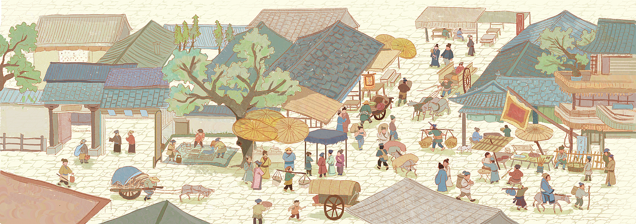 插画绘本《蒋敬买鸭》（图ZMjYyMTEyNzU2） - 绘本 - 站酷设计师是海贼小胡原创素材 - 站酷ZCOOL