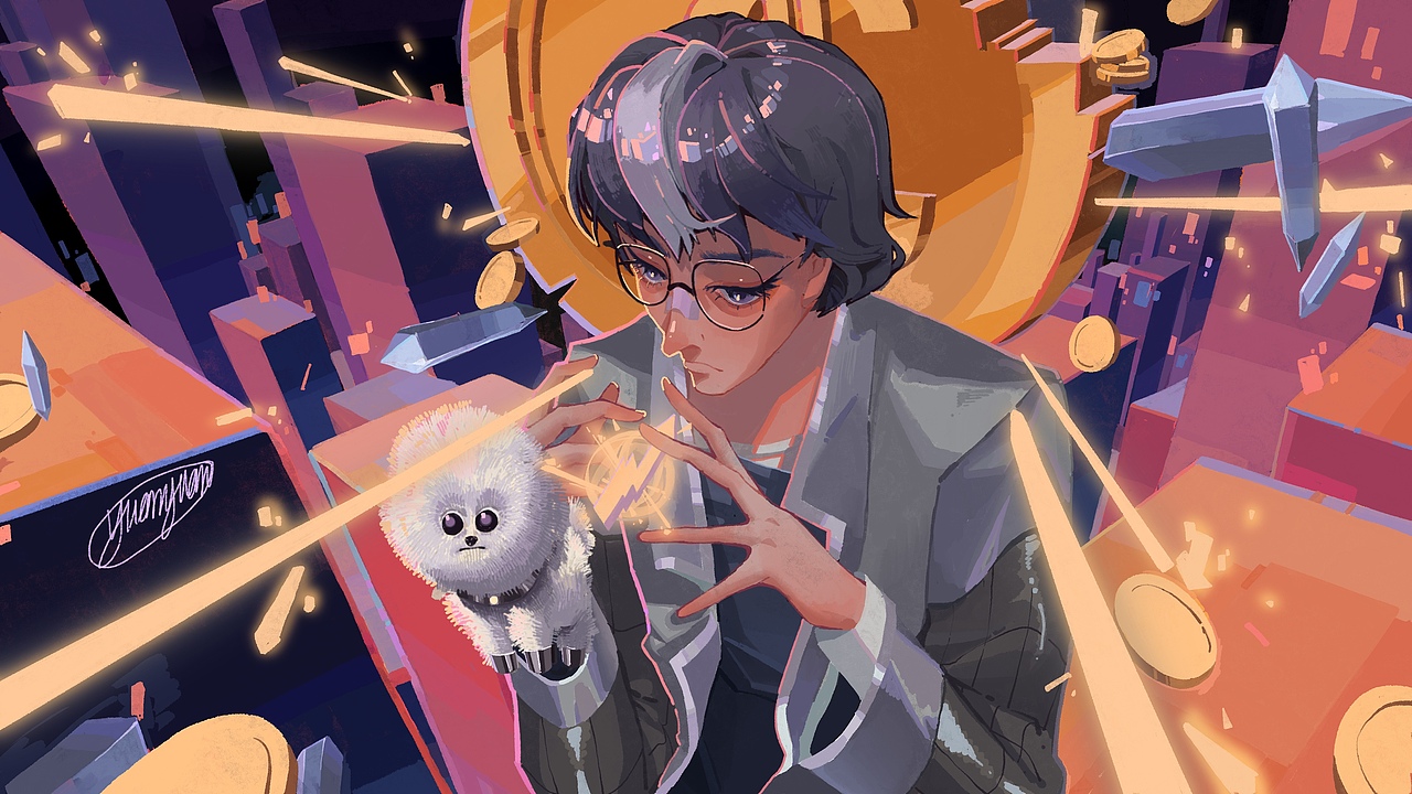 商业插画 投资之神（图ZMjQyNzI0MTEy） - 商业插画 - 站酷设计师瑗蛤原创素材 - 站酷ZCOOL