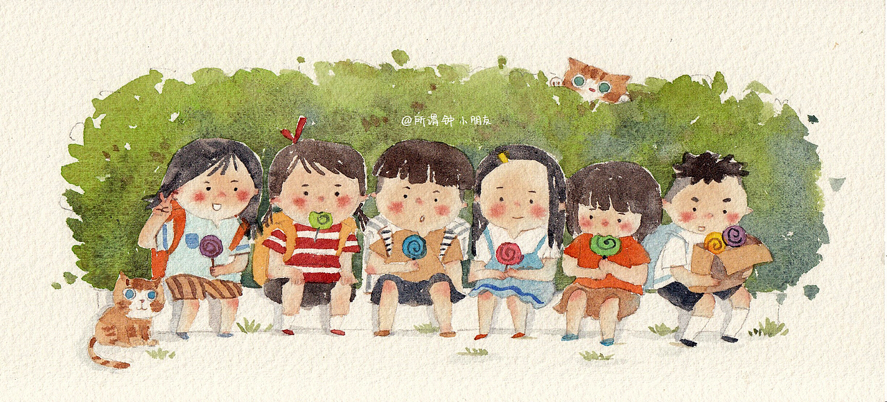 童年的时光，你可曾记得吗（图ZODI1ODEyODA=） - 儿童插画 - 站酷设计师钟小朋友原创素材 - 站酷ZCOOL