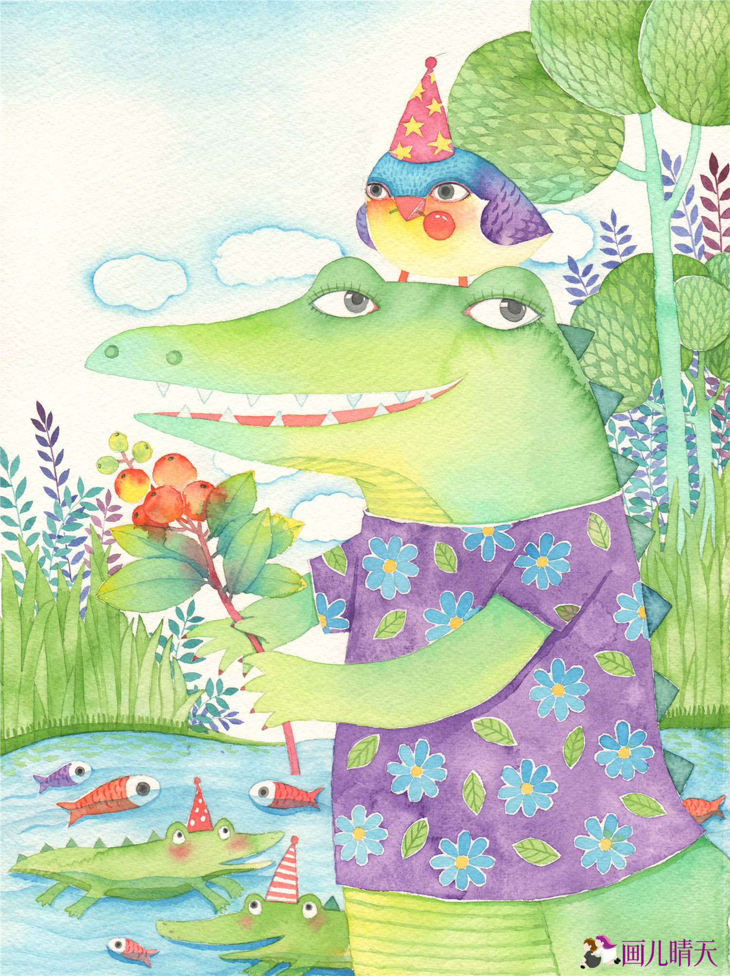 21副动物水彩插画|插画|儿童插画|画儿晴天 - 原创作品 - 站酷 (zcool