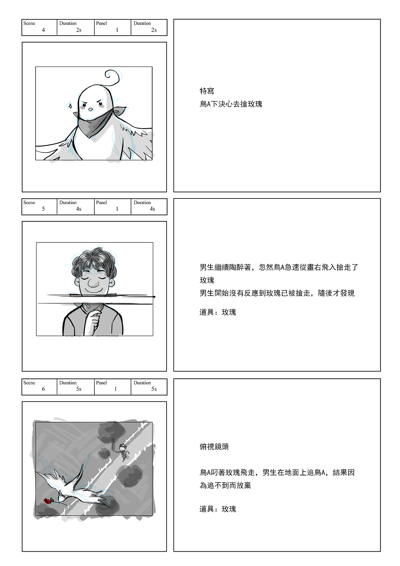 分镜及人设图（图ZNTQ0OTExOTI=） - 设定/分镜 - 站酷设计师阿白Adela原创素材 - 站酷ZCOOL