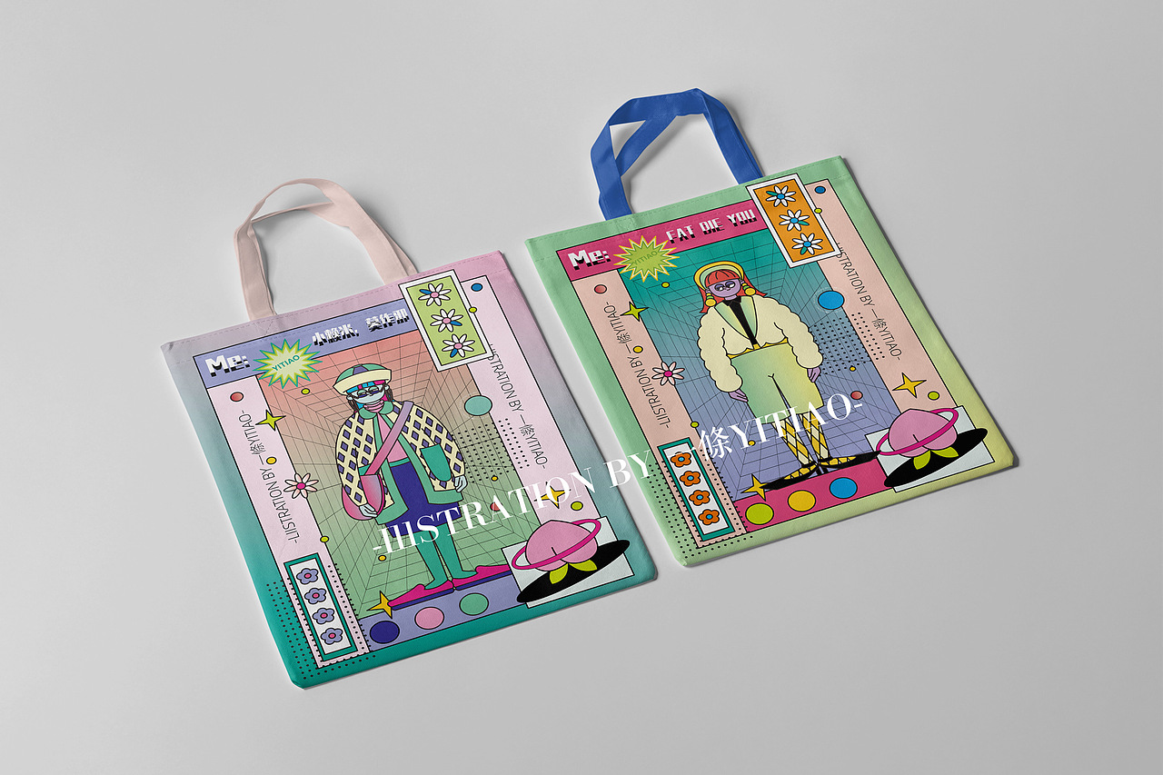 潮流人物海報(bào)+樣機(jī)（圖ZMjU5ODA0NjMy） - 新銳潮流插畫(huà) - 站酷設(shè)計(jì)師一條桃插畫(huà)原創(chuàng)素材 - 站酷ZCOOL