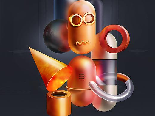 临摹任星星抽象物体