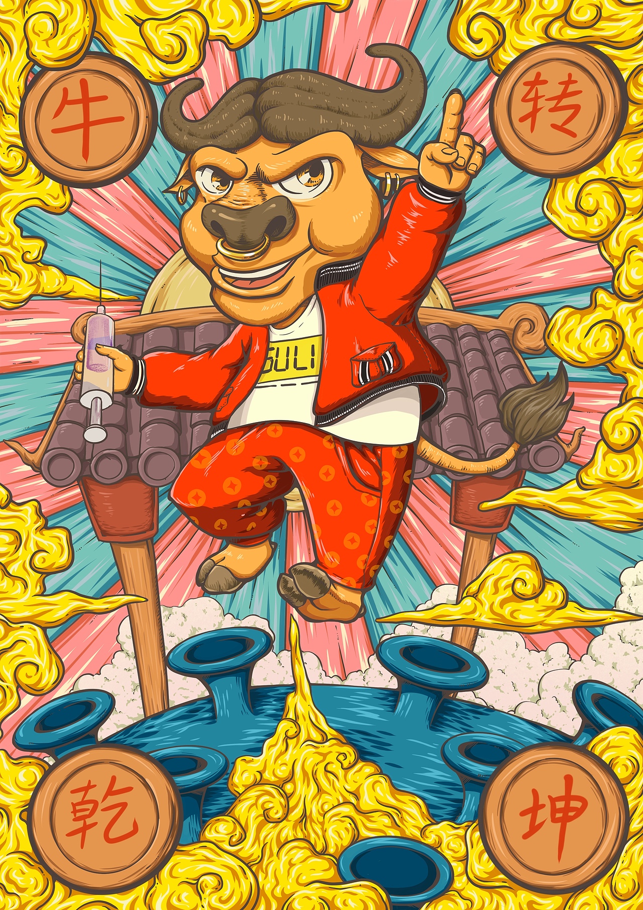 春节贺图（图ZMjczOTE0NTky） - 创作习作 - 站酷设计师南瓜慕斯原创素材 - 站酷ZCOOL