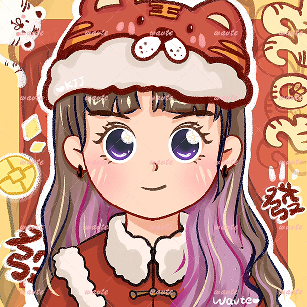 原創(chuàng)手繪情侶頭像（圖ZMzIzNDAyODQw） - 創(chuàng)作習(xí)作 - 站酷設(shè)計(jì)師wavte原創(chuàng)素材 - 站酷ZCOOL