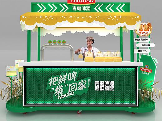 TSINGTAO 青岛啤酒移动推车