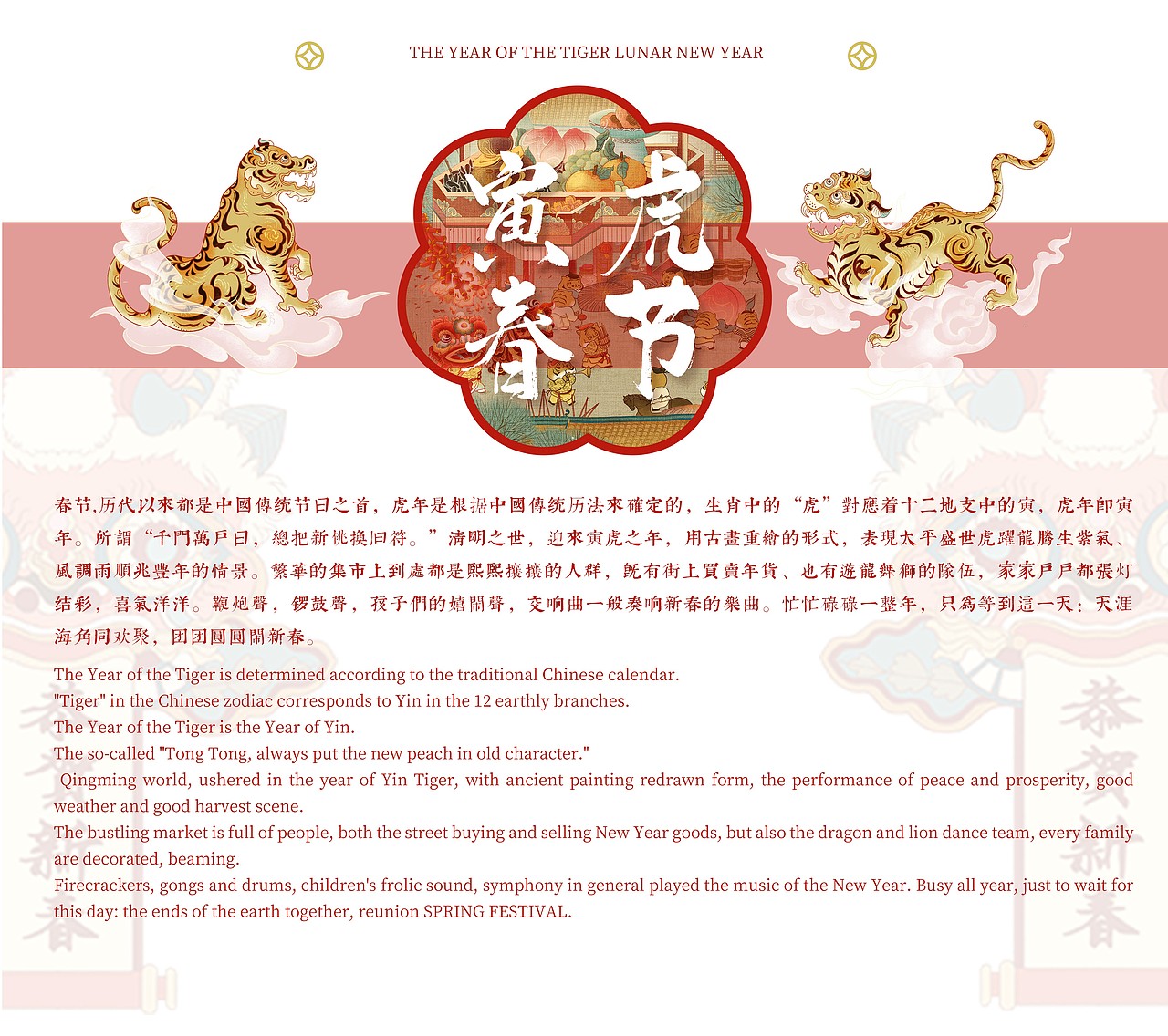 寅虎上河图 · 2022年虎年春节贺图 · 插画（图ZMjgzMTUxMjMy） - 商业插画 - 站酷设计师奈莫NEMO原创素材 - 站酷ZCOOL