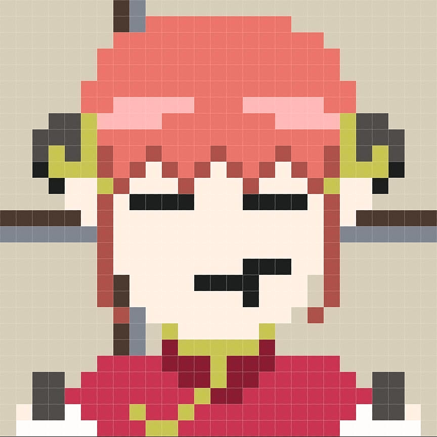 像素风银魂人物