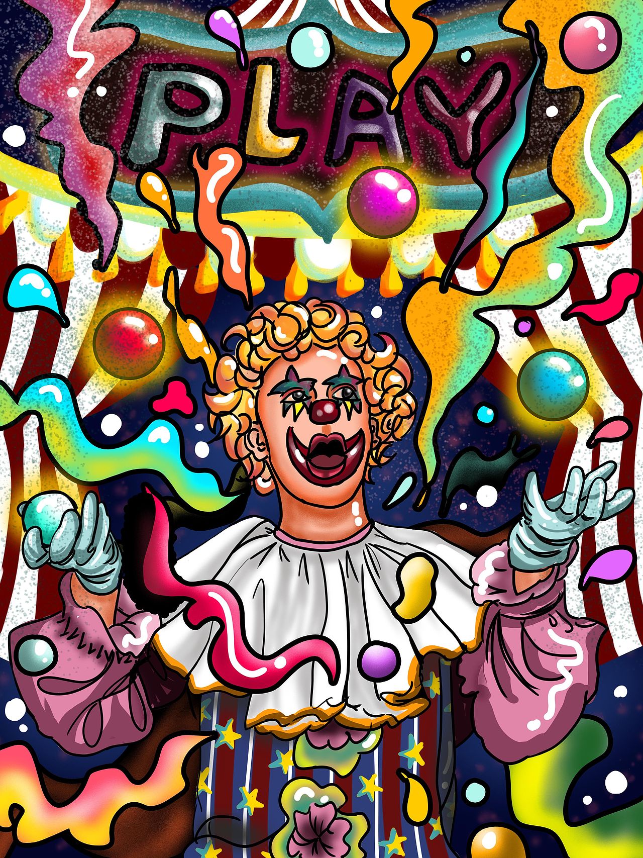 一组乱用颜色的练习