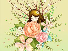 花的衣裳，美美噠  