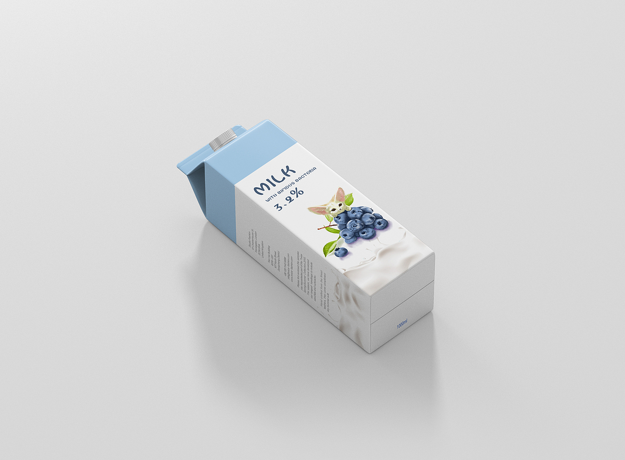 大耳狐牛奶（图ZMjkxNjg3NTg0） - 包装 - 站酷设计师你是哪只小狐狸原创素材 - 站酷ZCOOL