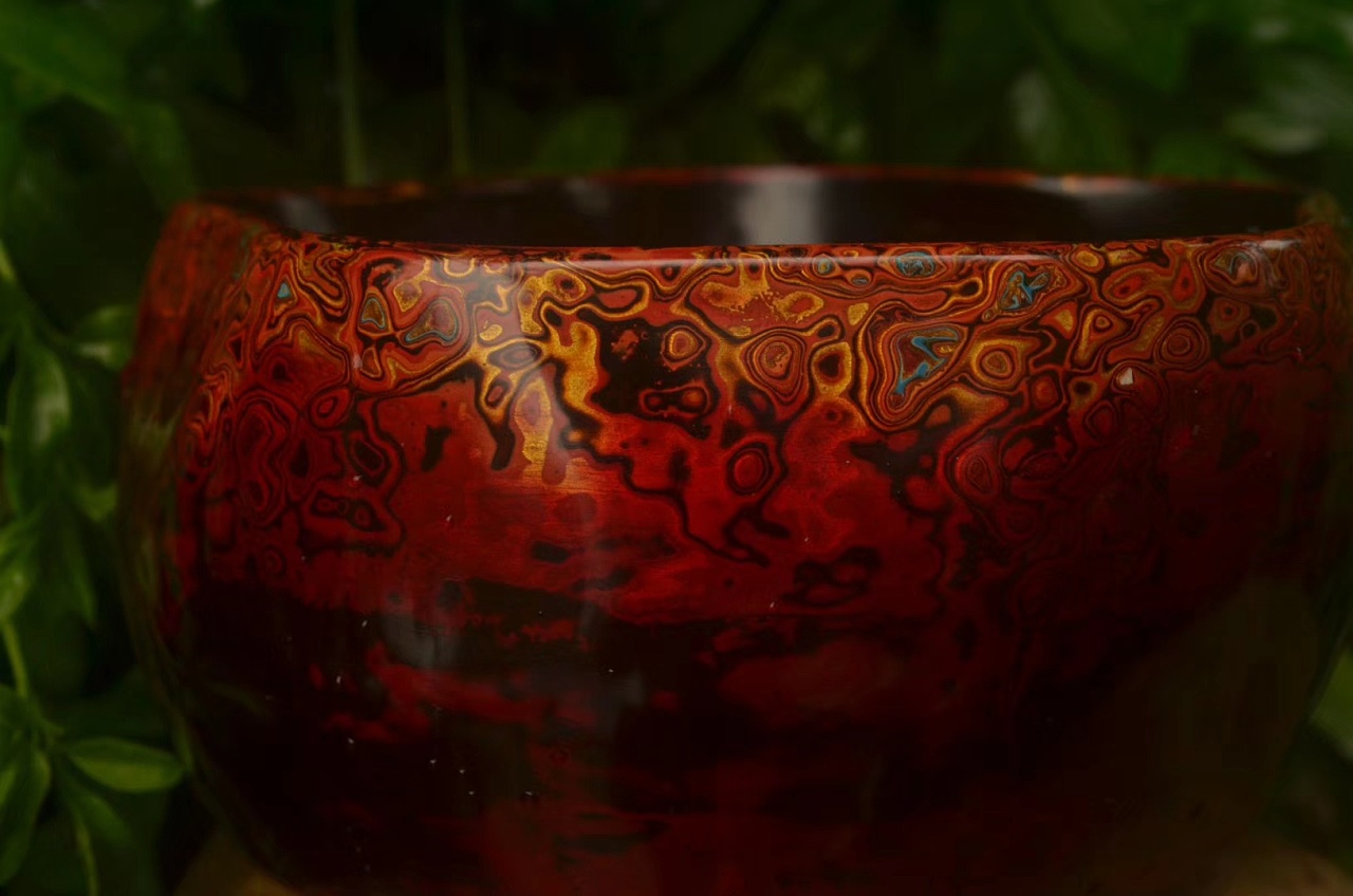 大漆茶点心盘子