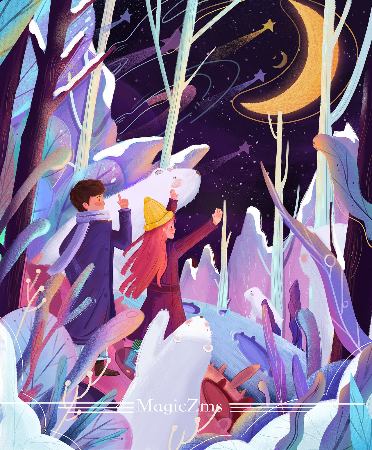 原创合集-《四季生长》（图ZMjEzNzA0NDEy） - 儿童插画 - 站酷设计师MagicZms原创素材 - 站酷ZCOOL