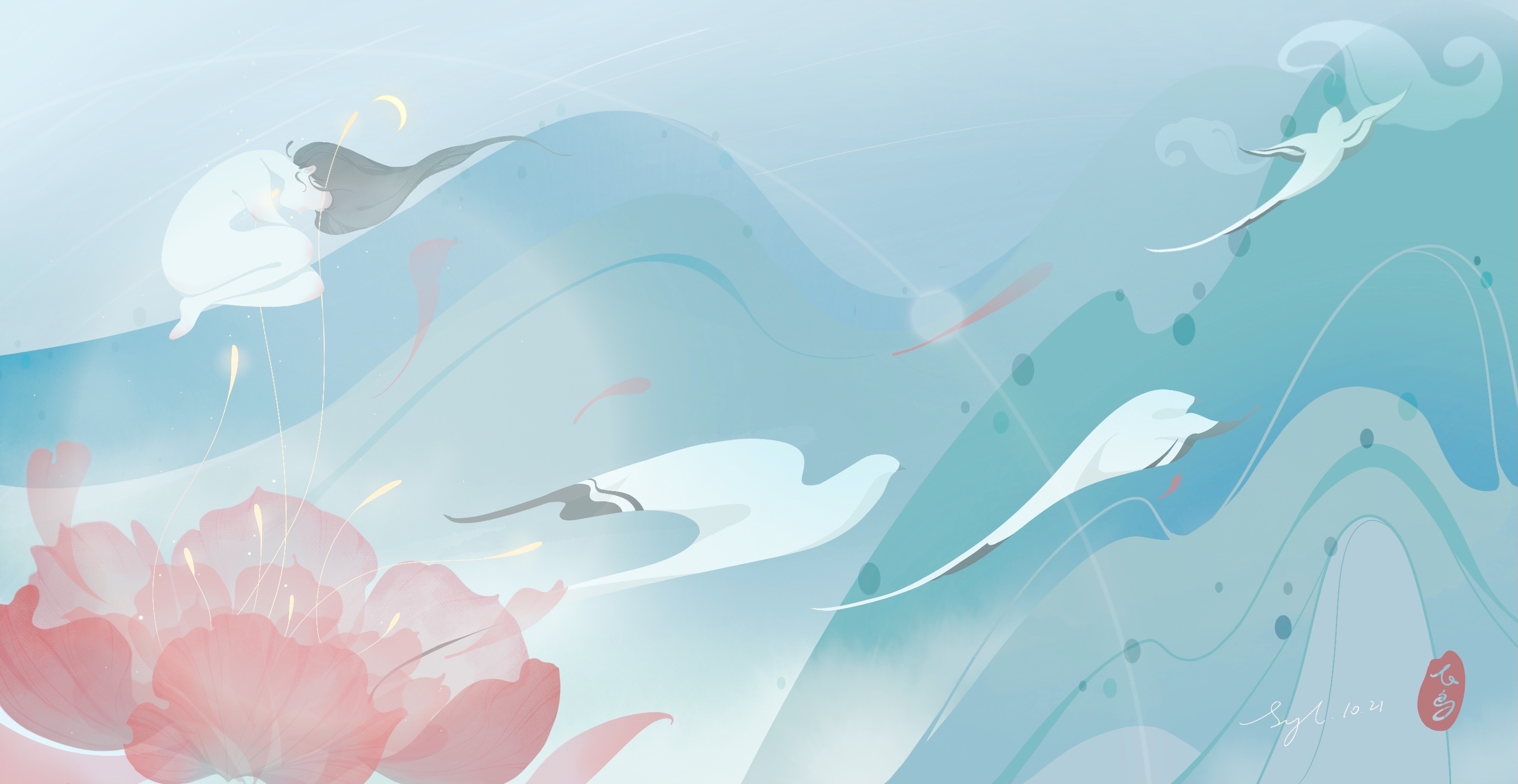 《大千·飞鸟》|插画|艺术插画|是爻爻 - 原创作品 - 站酷 (zcool)