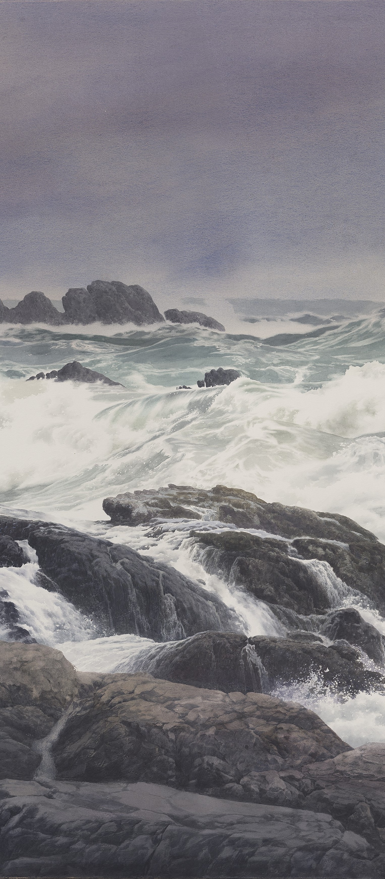 观沧海 - 水彩画家黄有维（图ZOTUxNDIzNjA=） - 绘画 - 站酷设计师黄有维水彩原创素材 - 站酷ZCOOL