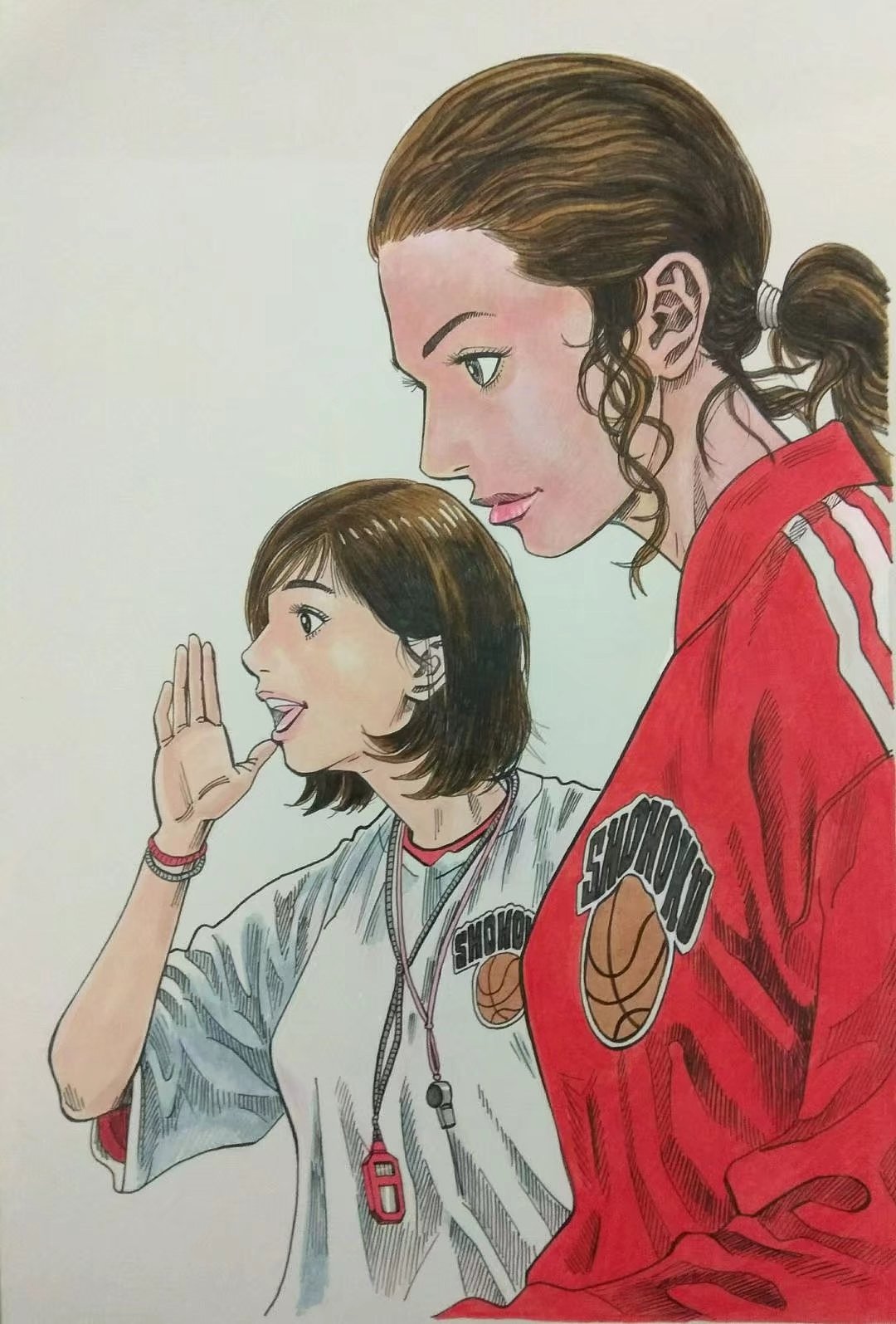 马克笔漫画 致敬井上大神的漫画神作（图ZMTEyODk5NTUy） - 单幅漫画 - 站酷设计师艺术小白阿超原创素材 - 站酷ZCOOL