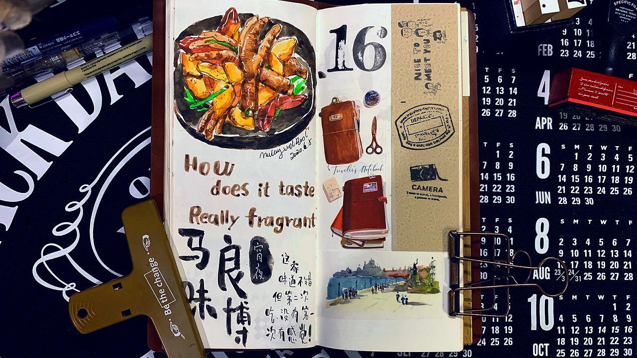 2020手帐日常（上）（图ZMjE3NzA2OTg4） - 创作习作 - 站酷设计师sandian三点菌原创素材 - 站酷ZCOOL