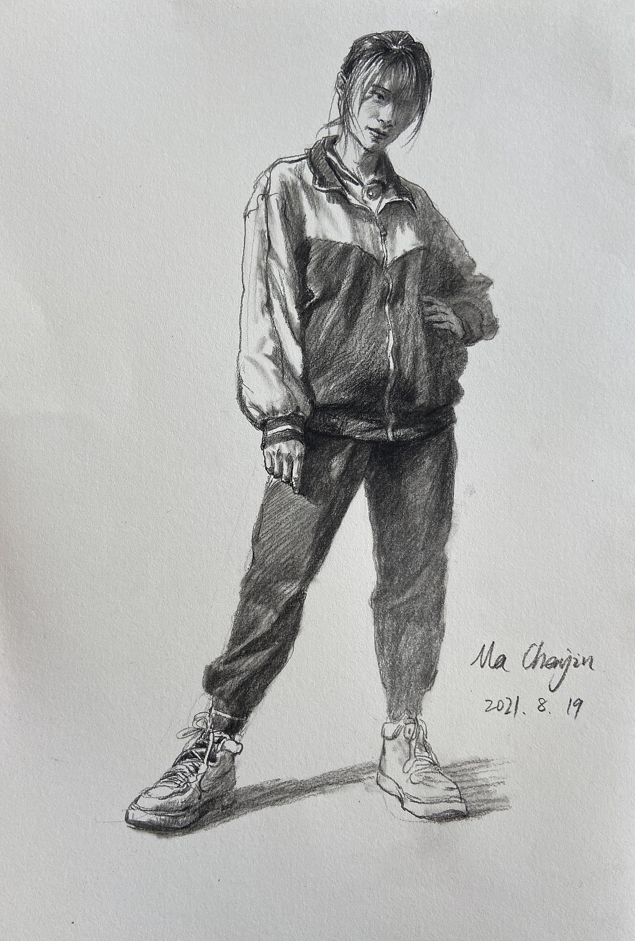 今年的部分速写课堂示范