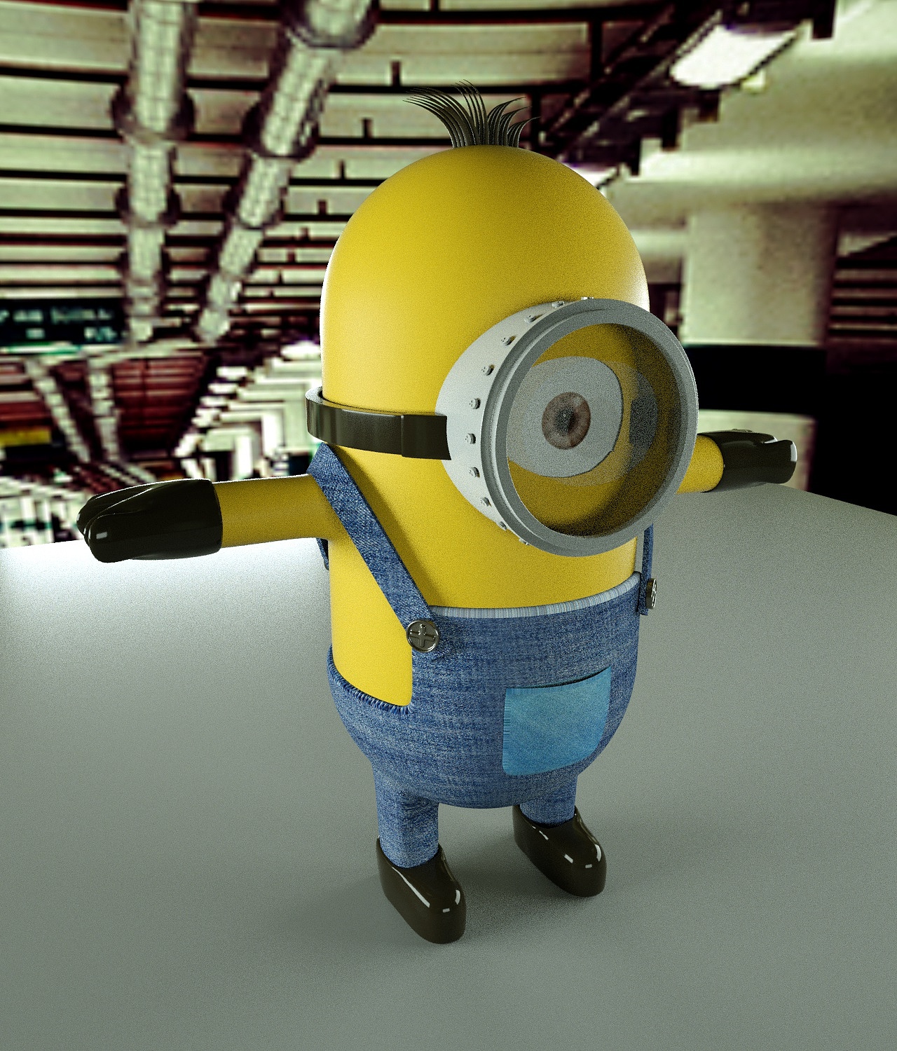 c4d学习状况汇报----小黄人