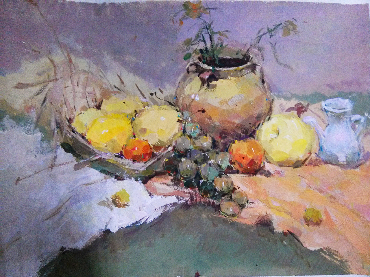 水粉静物（图ZMjk1MDQ4MzI=） - 绘画 - 站酷设计师疋璘原创素材 - 站酷ZCOOL