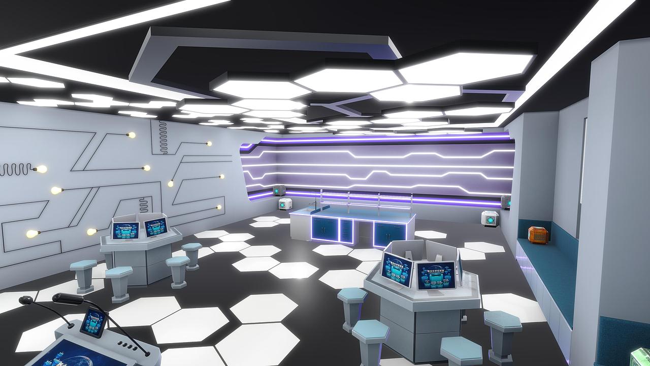 unity丨三个实验室场景