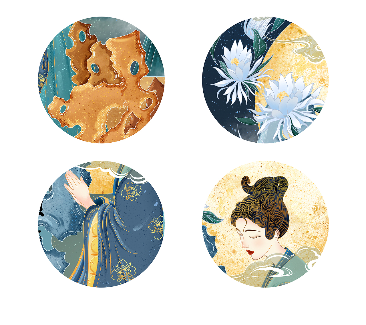 四大美人（图ZMjU3NjgxNTY0） - 创作习作 - 站酷设计师一只长颈鹿鹿原创素材 - 站酷ZCOOL