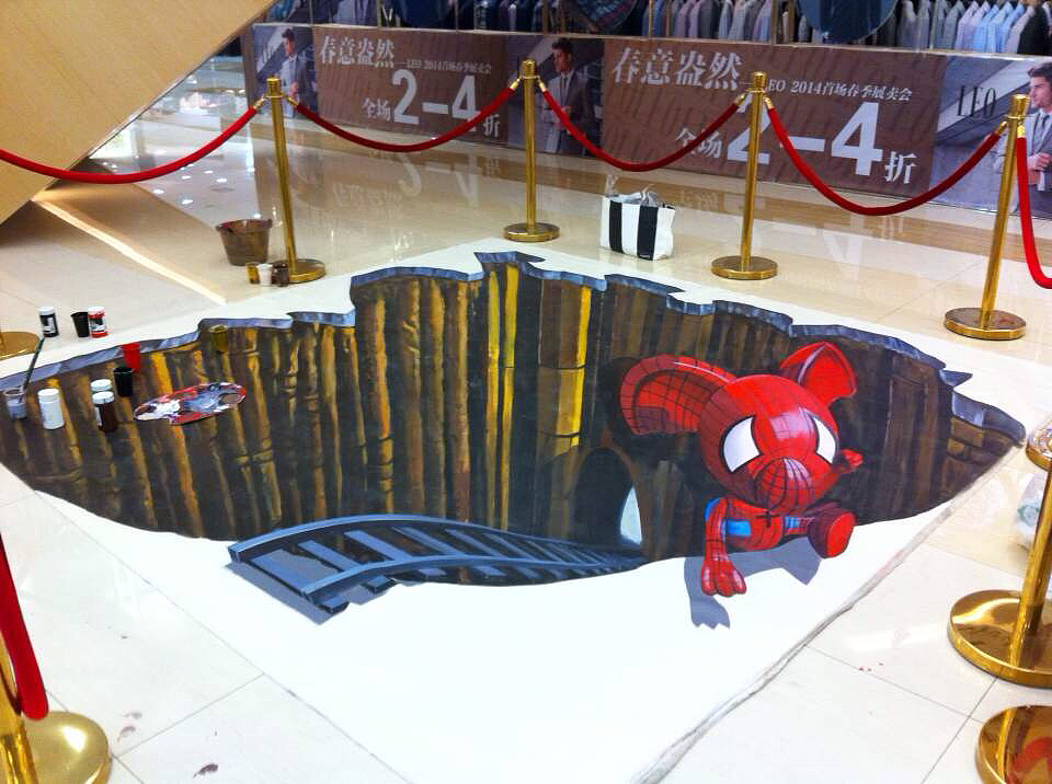 北京 商场3D地贴 制作 展示（图ZNDIzNDk0NjA=） - 绘画 - 站酷设计师北京3D画3D立体画原创素材 - 站酷ZCOOL