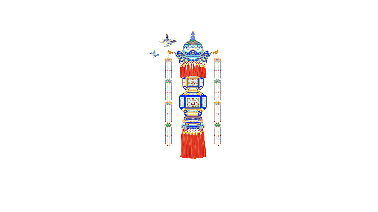 宫灯（图ZMjA5NzgyNDgw） - 艺术插画 - 站酷设计师小鬼和老鬼原创素材 - 站酷ZCOOL
