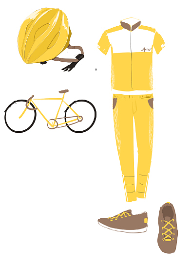 闲来无聊 画个杨桃 结果画出了一身【骑行装备】【草稿】（图ZMjAwNDExNTY=） - 创作习作 - 站酷设计师D_pang原创素材 - 站酷ZCOOL