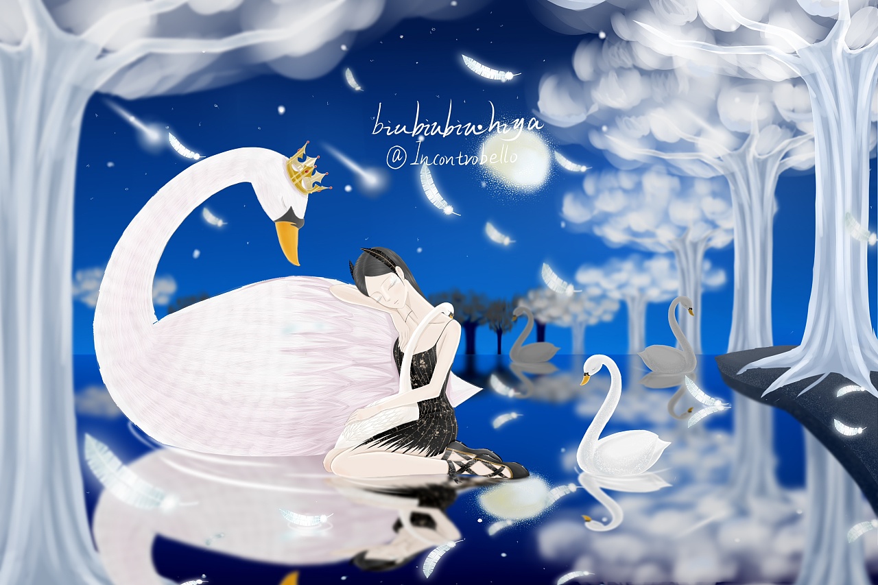 沉睡的天鹅少女