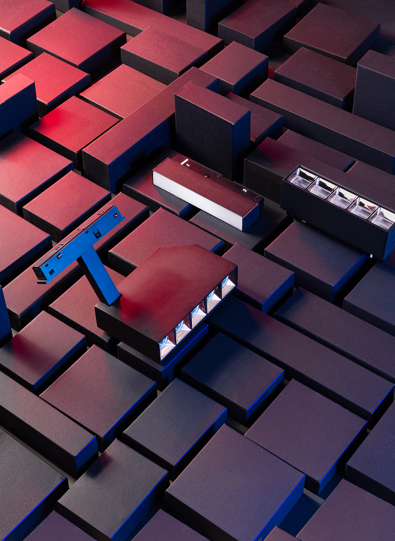 LED 智能家居磁吸轨道磁吸折叠泛光灯磁吸灯系列