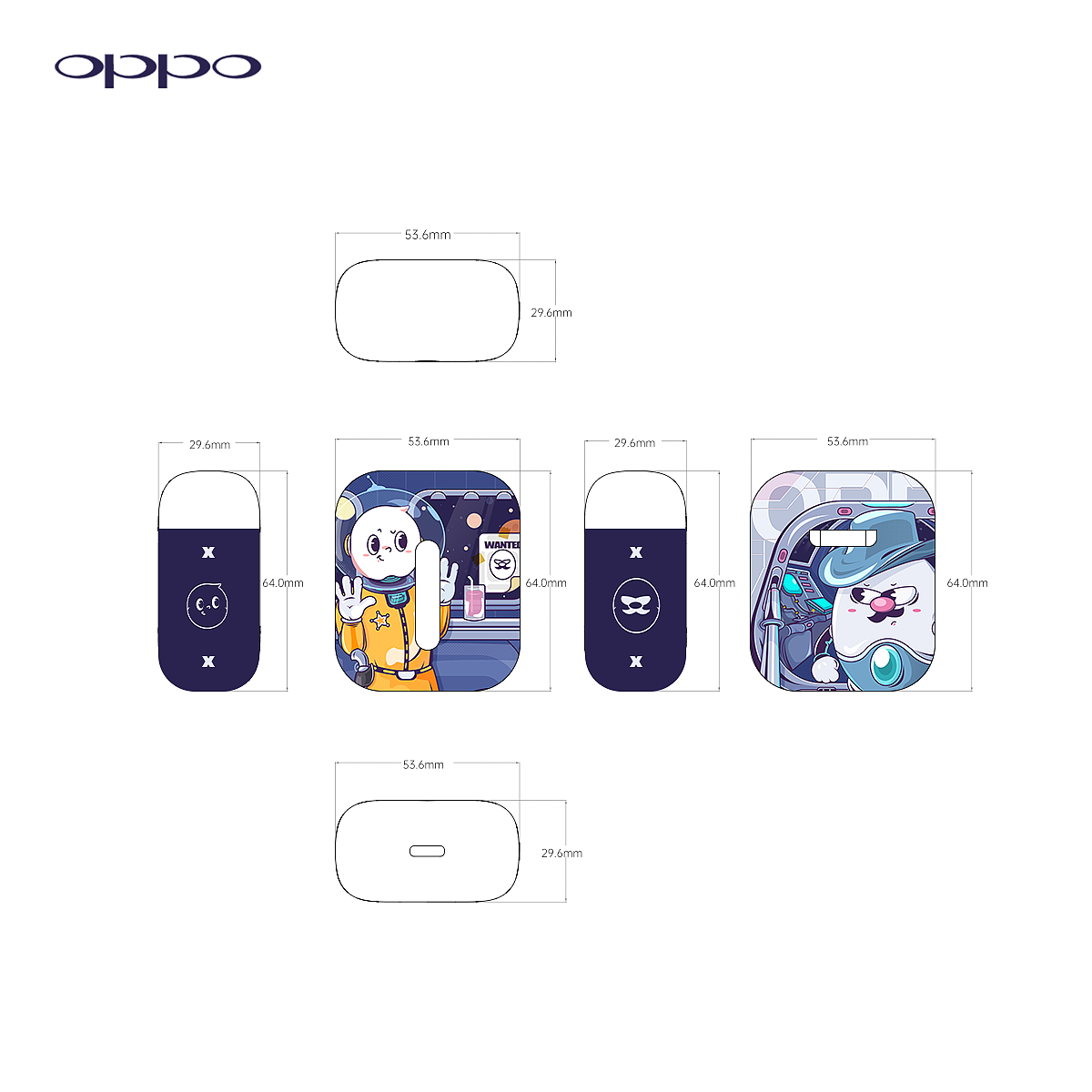 OPPO Enco free 耳机真有一套《小欧之宇宙赏金猎人》（图ZMTkxMzAwMDMy） - 图案 - 站酷设计师空中见原创素材 - 站酷ZCOOL