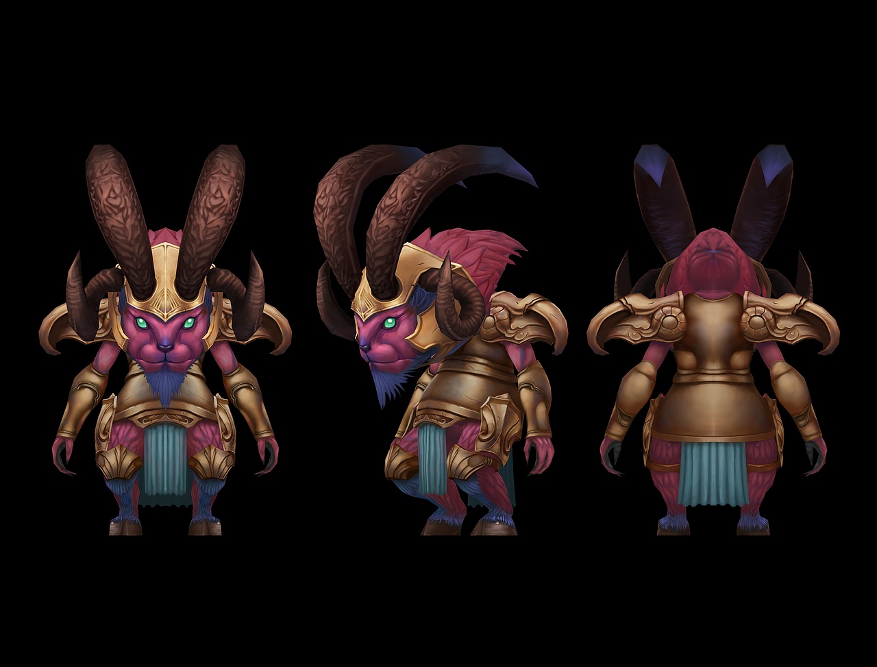 羊角恶魔怪物模型