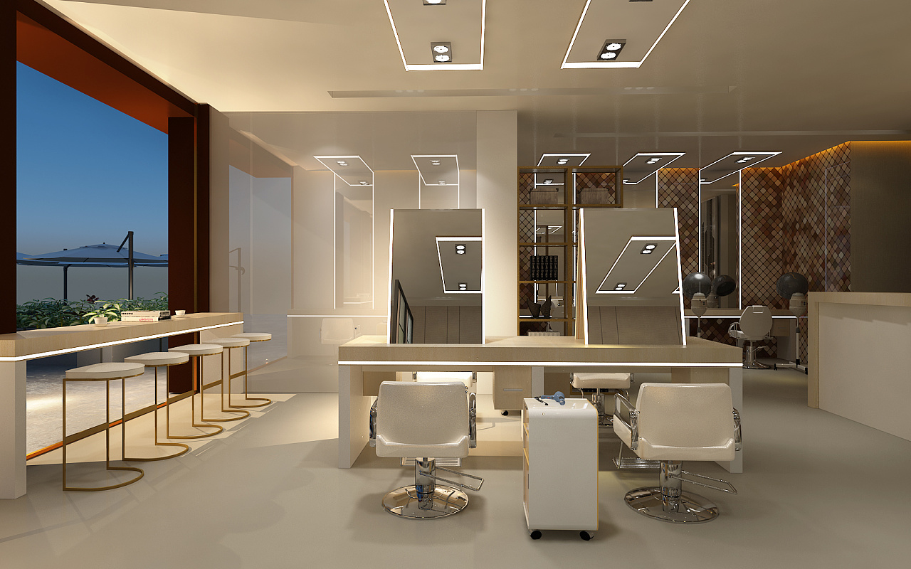 现代简约美容沙龙 | D3 design-设计案例-建E室内设计网