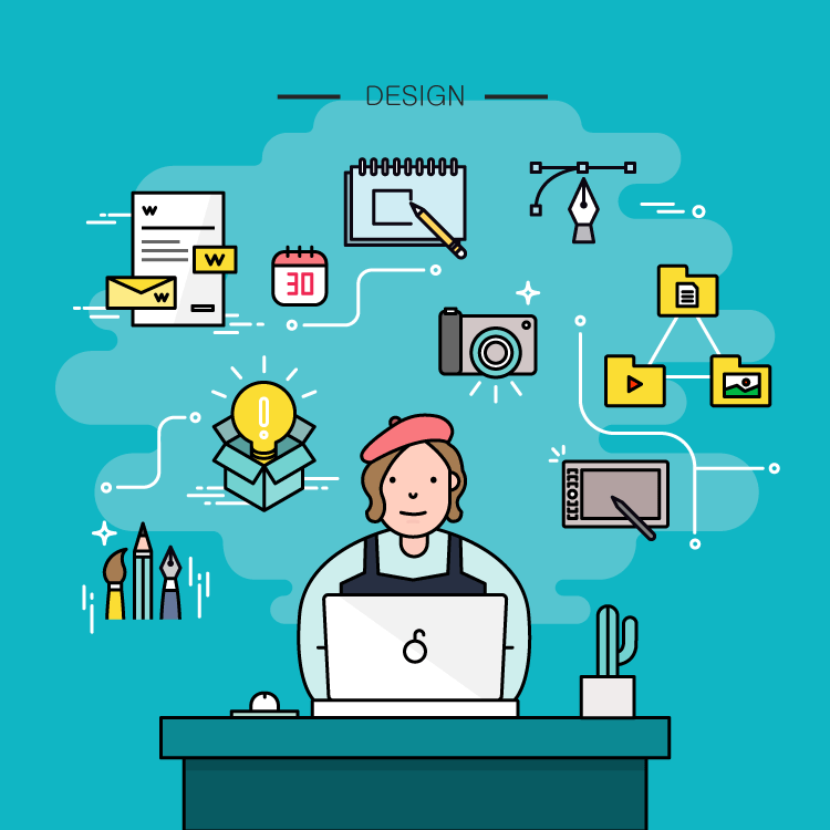 互联网IT职业人物插画（图ZMjIwMTM5MjA4） - 创作习作 - 站酷设计师越前龍馬原创素材 - 站酷ZCOOL