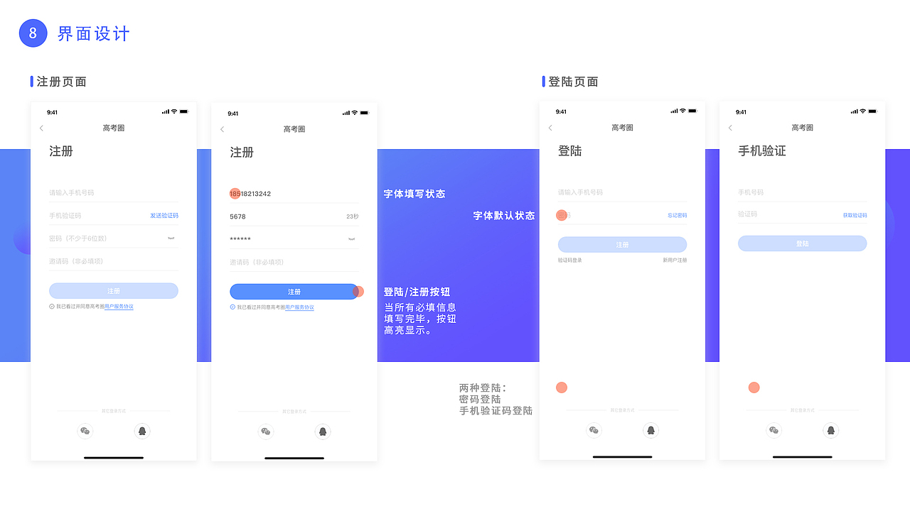 高考圈APP设计（图ZMTY4MjQ2NTYw） - APP界面 - 站酷设计师小马达哦原创素材 - 站酷ZCOOL