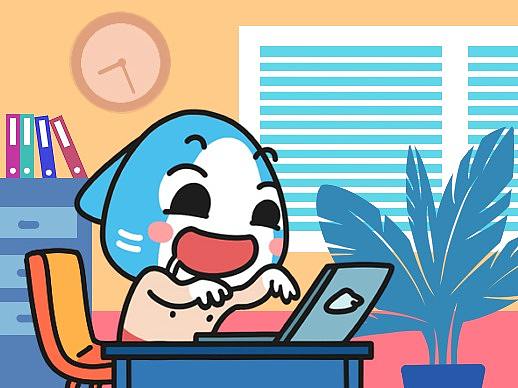 小小鲨微信表情-工作篇
