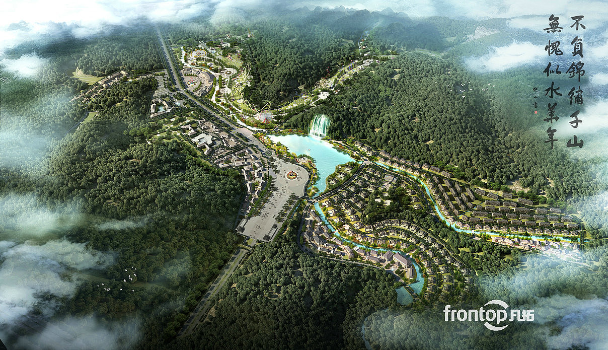 城市建筑规划效果图制作参考合集(鸟瞰图)