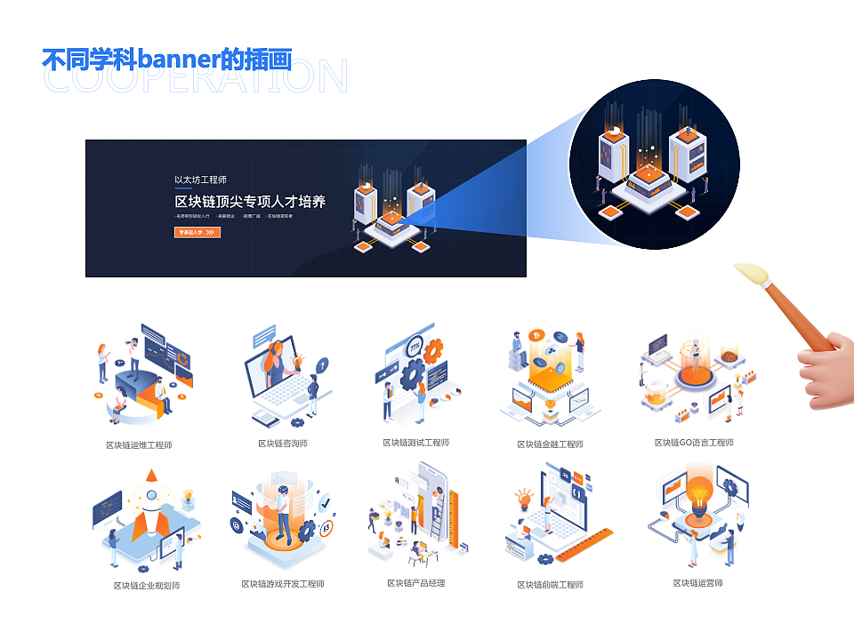 【UI设计】火链学院官网-真实案例分享（图ZMjc4NTU4NzQ4） - 软件界面 - 站酷设计师下班就干饭原创素材 - 站酷ZCOOL