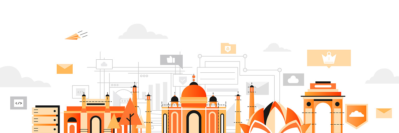 阿里云风格插画（图ZMjMzODY2Mjky） - 商业插画 - 站酷设计师春风妄想家原创素材 - 站酷ZCOOL