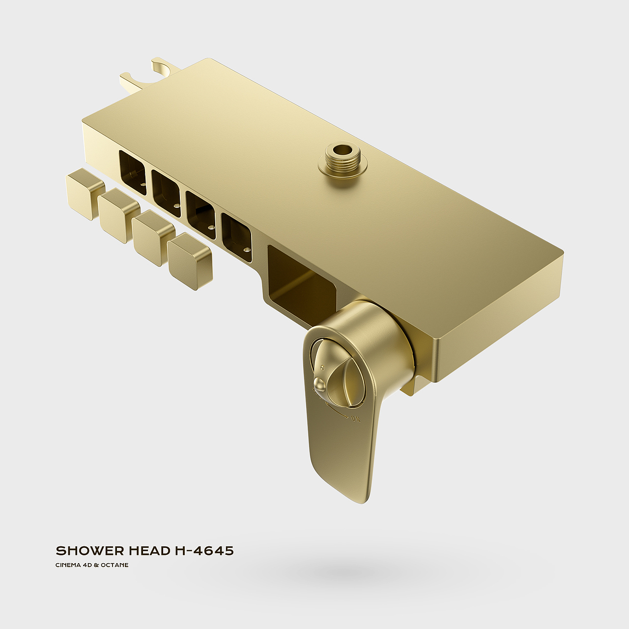 淋浴花洒&马桶产品渲染