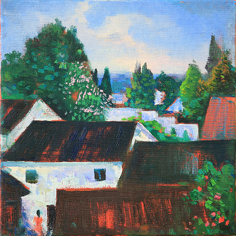 周章科写生浙江兰溪诸葛八卦村义乌佛堂