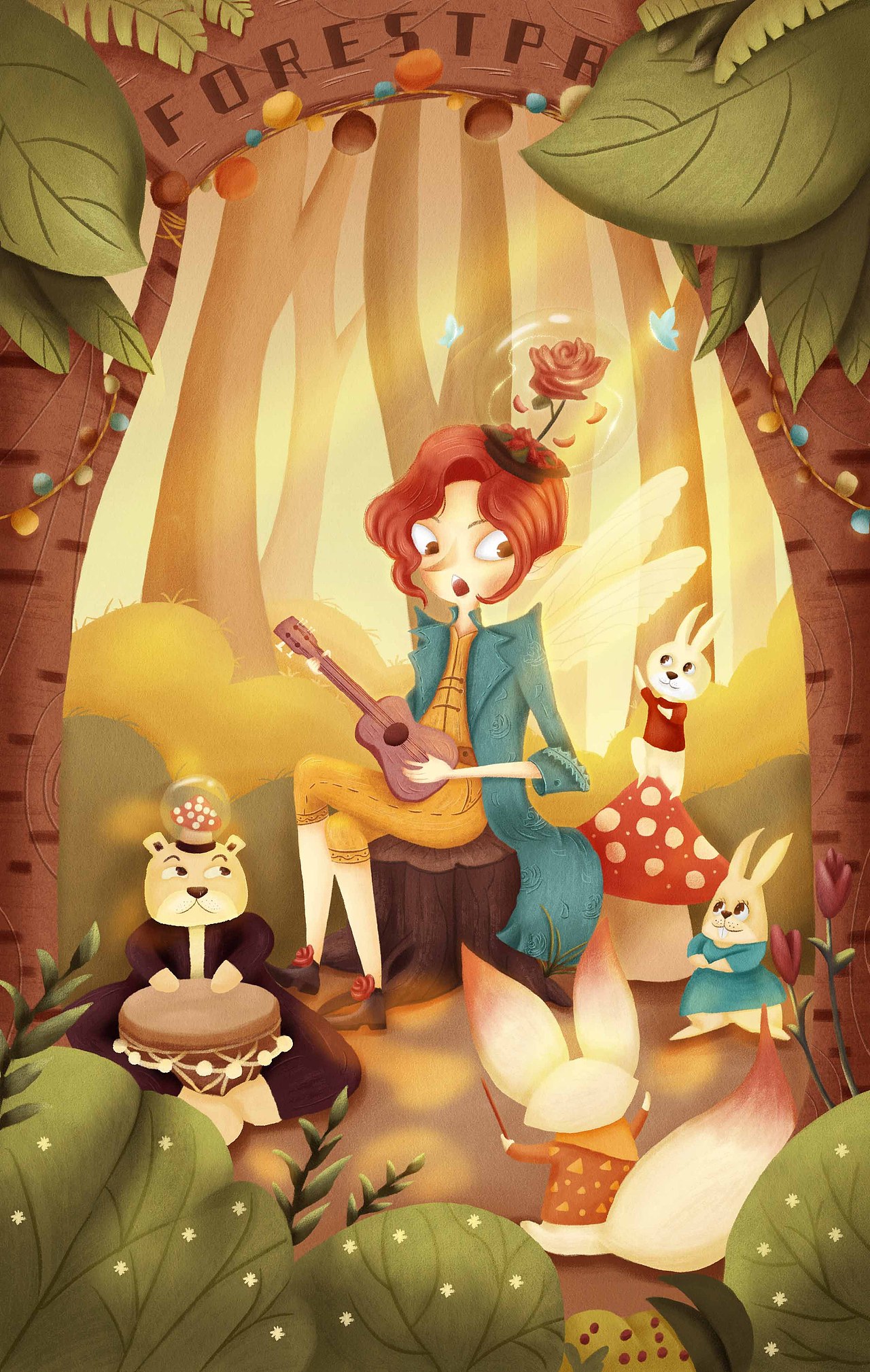 儿童插画-森林中的小王子（图ZMjQyNzI2NTEy） - 儿童插画 - 站酷设计师御玖原创素材 - 站酷ZCOOL