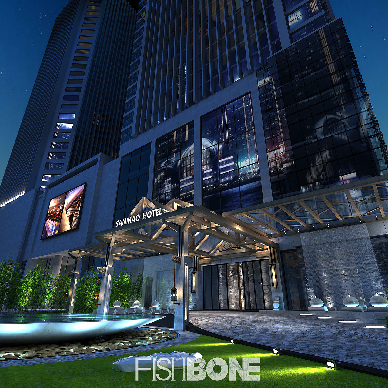 鱼骨设计-城市精品酒店