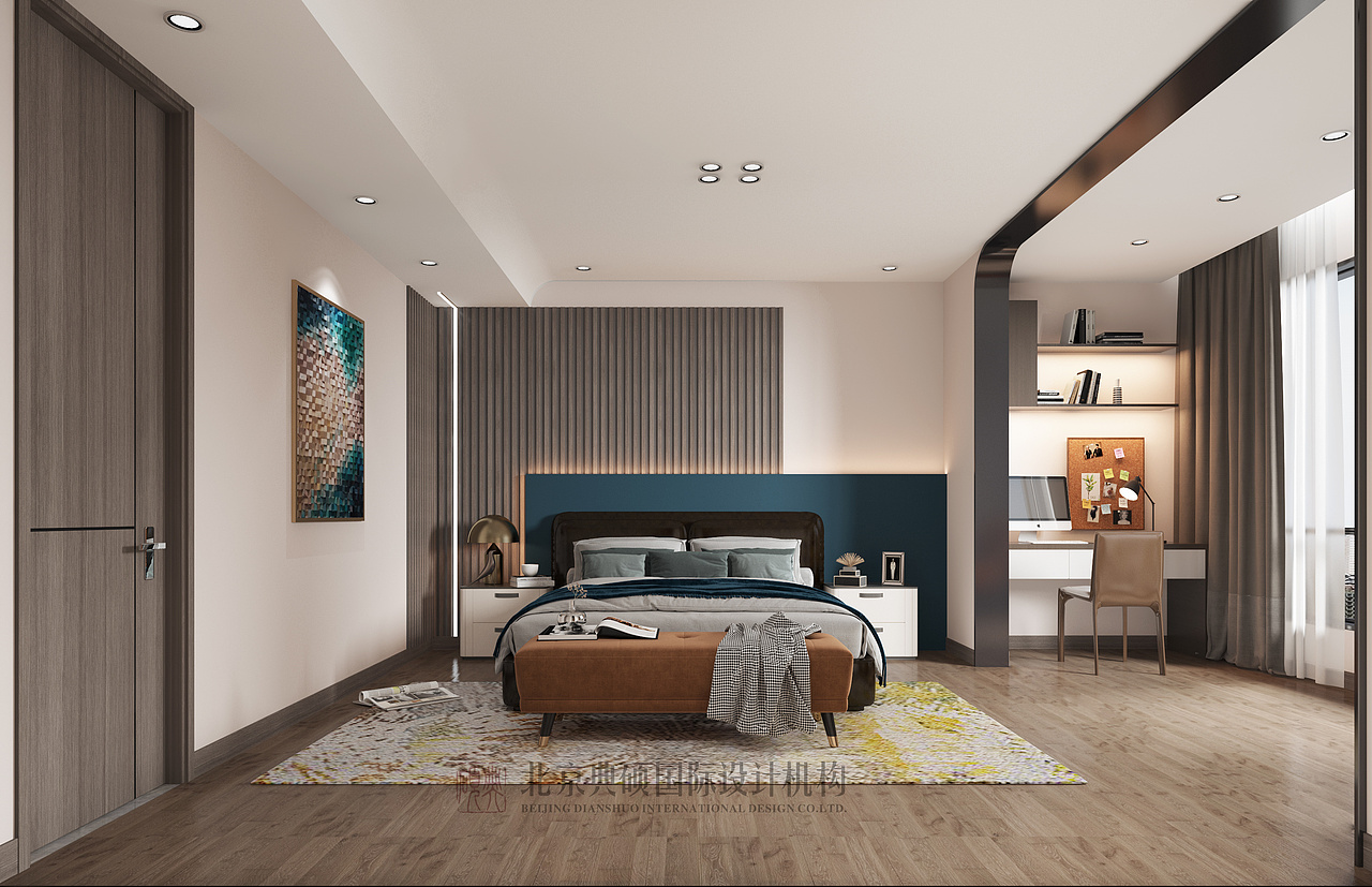 万科理想城400㎡别墅现代轻奢装修效果图